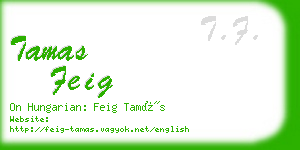 tamas feig business card